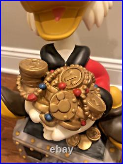 Uncle Scrooge Mcduck Treasure Chest Money Big Fig Rare Disney Duck 21 Figure