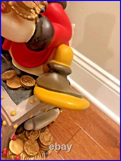 Uncle Scrooge Mcduck Treasure Chest Money Big Fig Rare Disney Duck 21 Figure