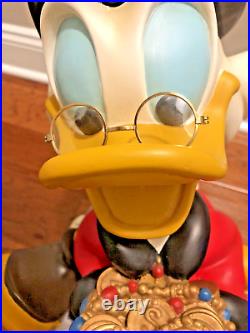 Uncle Scrooge Mcduck Treasure Chest Money Big Fig Rare Disney Duck 21 Figure