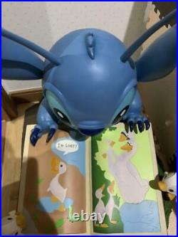 Used Disney Store Stitch Big Figure Doll size 48cm Blue color Cute Toy very Rare