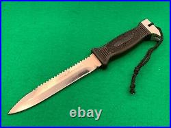 VINTAGE RARE SCHRADE EARLY MADE SURVIVAL BIG BOY KNIFE With 2 SHEATHS