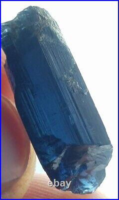 Very Rare 19 CT Natural Big size Facet quality Indicolie Blue Tourmaline Crystal