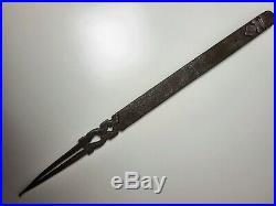 Very Rare Heavy 17th Century Hand Forged Big Compass Divider Antique & Decorated