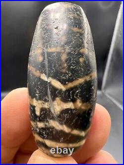 Very old Ancient found Chung dzi Agate very rare stone big bead