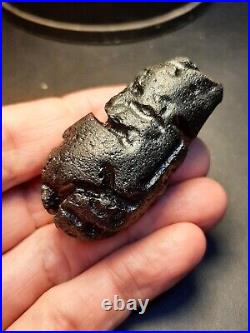 Very rare tektite! Billitonite big size 51,92g Indonesia Meteor Impact glass