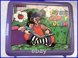 Vintage 1996 The Big Comfy Couch purple lunchbox set By Aladdin Rare HTF