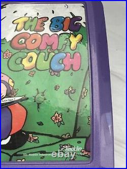 Vintage 1996 The Big Comfy Couch purple lunchbox set By Aladdin Rare HTF