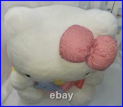 Vintage 2000s Sanrio Hello Kitty Plushy Plush doll Toy Big size Japan Rare Cute