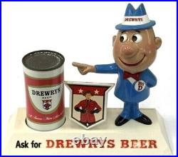 Vintage Authentic Drewrys Big D Vintage Store Display Beer Toy Rare Decor Man