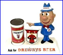 Vintage Authentic Drewrys Big D Vintage Store Display Beer Toy Rare Decor Man