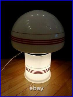 Vintage BIG Soviet Space Age Glass Desk/Floor Lamp Mushroom Two Modes. Super Rare