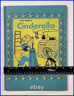 Vintage Cinderella Big Golden Book Walt Disney's 1950 LIBRARY BINDING Ultra Rare