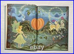 Vintage Cinderella Big Golden Book Walt Disney's 1950 LIBRARY BINDING Ultra Rare