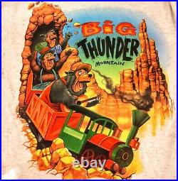 Vintage Disney World The Country Bears Big Thunder Mountain Ride T Shirt Rare