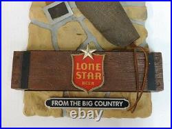 Vintage Lone Star Beer FROM THE BIG COUNTRY Old Advertising Sign VERY RARE