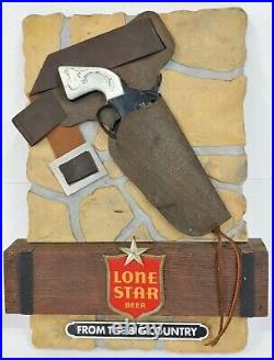 Vintage Lone Star Beer FROM THE BIG COUNTRY Old Advertising Sign VERY RARE