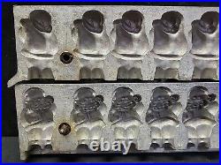 Vintage Metal Large Rare 8 Santa Industrial Cake Ice Cream Candy Chocolate Mold