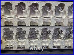 Vintage Metal Large Rare 8 Santa Industrial Cake Ice Cream Candy Chocolate Mold