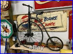 Vintage Original 1800's RARE Child's Big Wheel Penny Farthing Bicycle