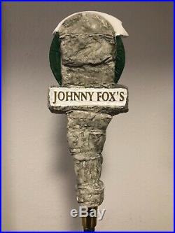 Vintage RARE Big Rock JOHNNY FOX Full 3D Figural Tap Handle NEW Condition