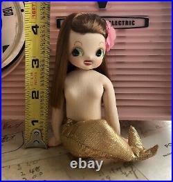 Vintage RARE HTF Mid Century Mermaid Pose Doll Big Eye Japan Dream Doll