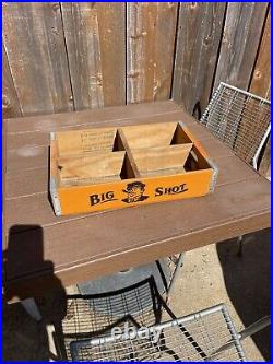 Vintage Rare Big Shot Soda Wood Crate New Orleans Lousiana