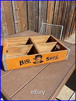 Vintage Rare Big Shot Soda Wood Crate New Orleans Lousiana