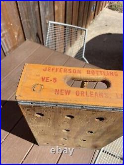 Vintage Rare Big Shot Soda Wood Crate New Orleans Lousiana