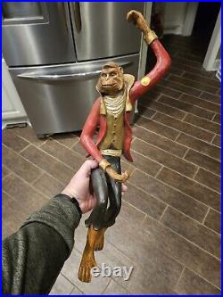 Vintage Rare Signed Bill Huebbe Whimsical Monkey Please Read Description