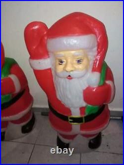 Vintage Santa Claus extremely rare 70s 80s big with light