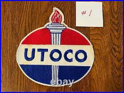 Vintage UTOCO Utah Oil Company Patch Gas Station Uniform Big 8 RARE Petroliana