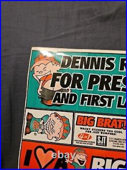 Vintage rare scarce bumper stickers, dennis rodman, big brat. 1996. 4 In 1