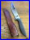 Vntg. Gerber Big Hunter Fixed Blade Knife- Armorhide Handle Leather Sheath Rare