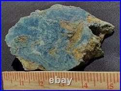 Vonsen Blue Jade Rare Fine Extra Thick Big Slab- 324 Grams 11.5 Oz's Petaluma CA