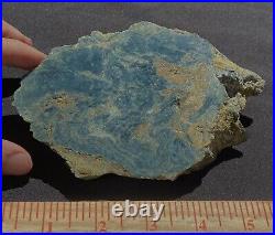 Vonsen Blue Jade Rare Fine Extra Thick Big Slab- 324 Grams 11.5 Oz's Petaluma CA