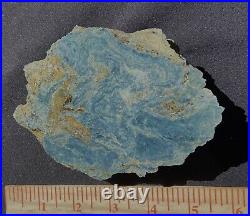 Vonsen Blue Jade Rare Fine Extra Thick Big Slab- 324 Grams 11.5 Oz's Petaluma CA