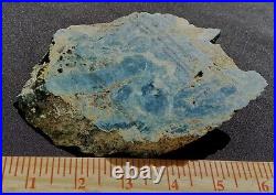 Vonsen Blue Jade Rare Fine Extra Thick Big Slab- 324 Grams 11.5 Oz's Petaluma CA