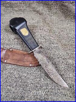 Vtg Old Rare German Decora Solingen D. B. G. M. Telescope Hunting Knife With Sheath