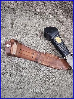 Vtg Old Rare German Decora Solingen D. B. G. M. Telescope Hunting Knife With Sheath