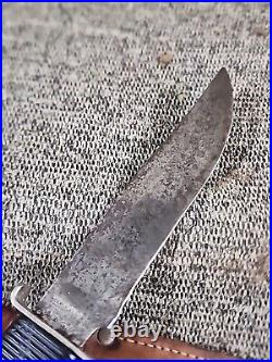 Vtg Old Rare German Decora Solingen D. B. G. M. Telescope Hunting Knife With Sheath