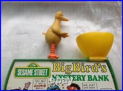 Vtg Rare 1976 Sesame Street Big Bird Mystery Coin Sorting Bank Ktc