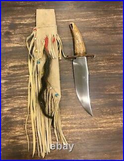 WK Kneubuhler Big Moe Super Rare Knife with Handle by Mike Story