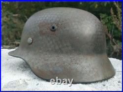 WW2 German Original Helmet Stahlhelm. Rare big size 68 + Super Bonus WOW
