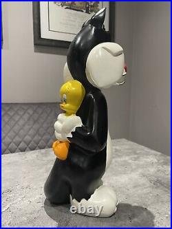 Warner Bros Studio Vintage Sylvester And Tweety Pie Big Fig Statue Very Rare