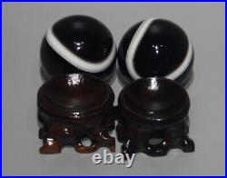 Wonderful Rare Big Pair Tibet Buddhist Medicine Beads