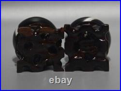 Wonderful Rare Big Pair Tibet Buddhist Medicine Beads