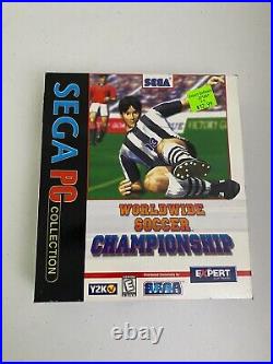 Worldwide Soccer Championship Sega PC Collection 1999 New Sealed Big Box Rare